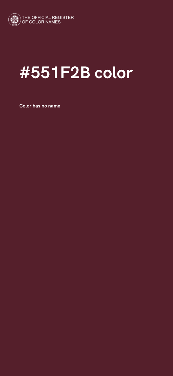 #551F2B color image