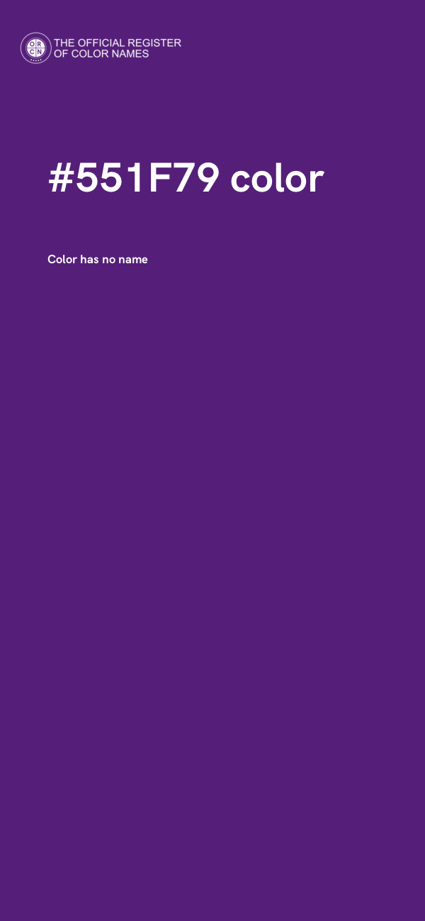 #551F79 color image