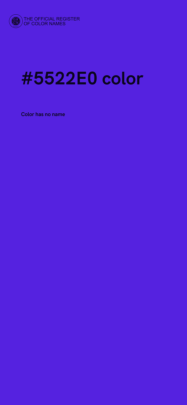 #5522E0 color image