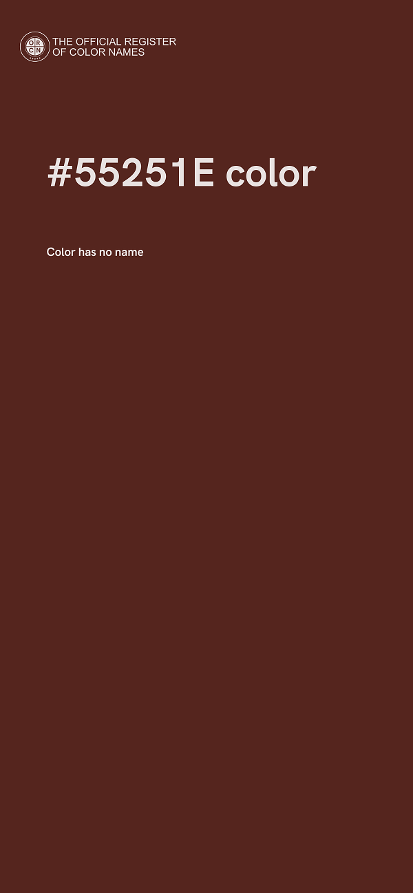 #55251E color image