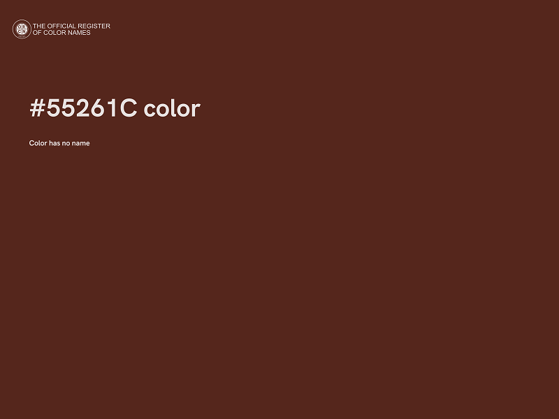 #55261C color image