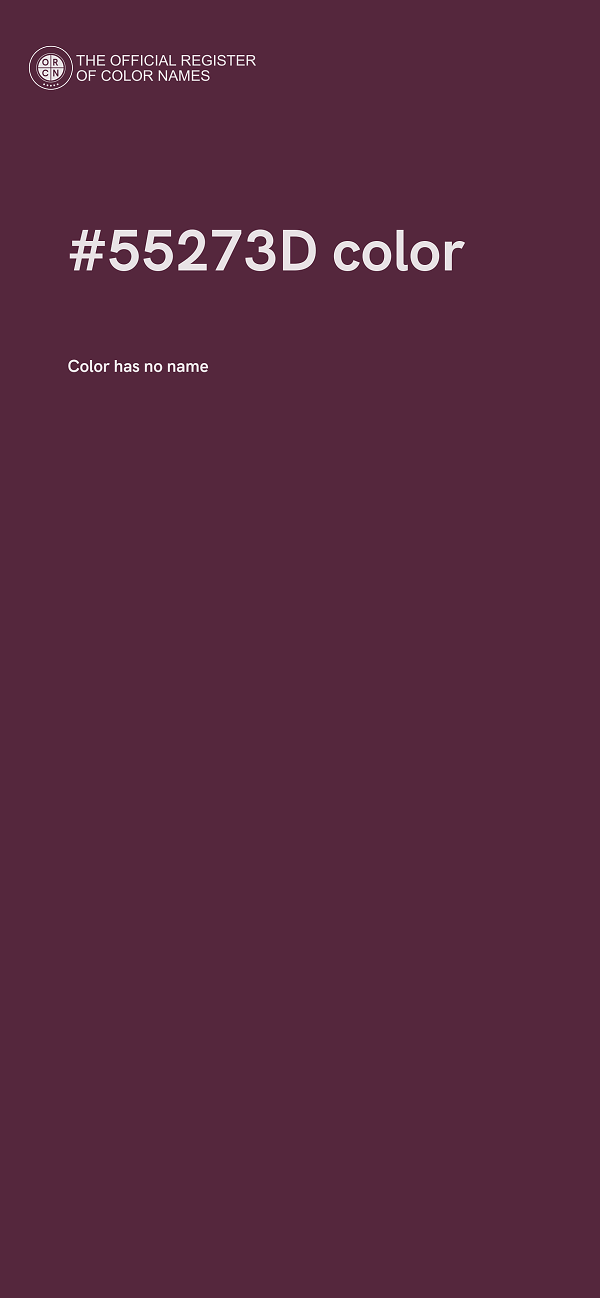 #55273D color image