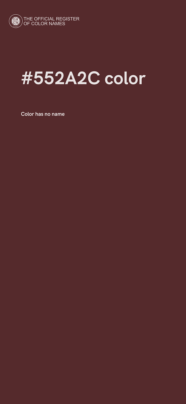 #552A2C color image