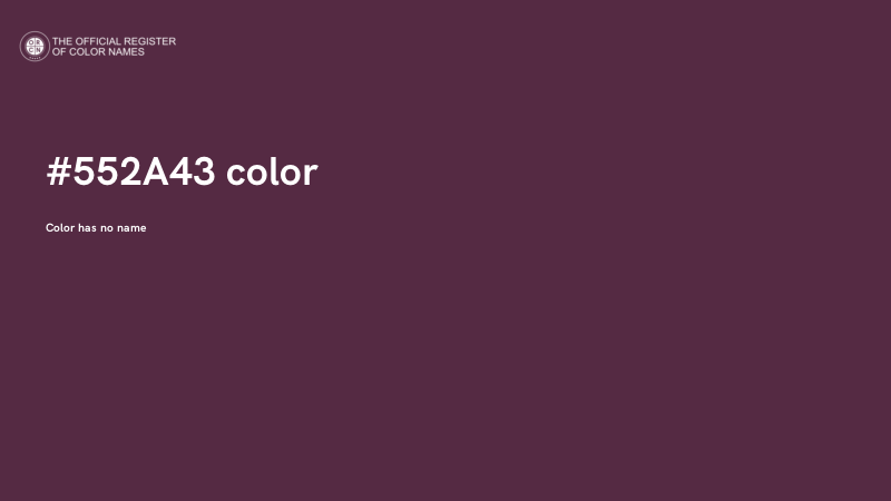 #552A43 color image