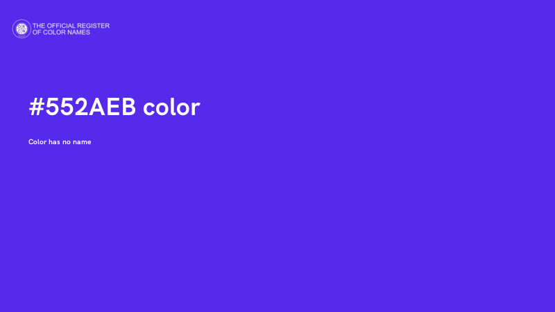 #552AEB color image