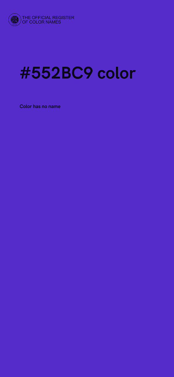 #552BC9 color image