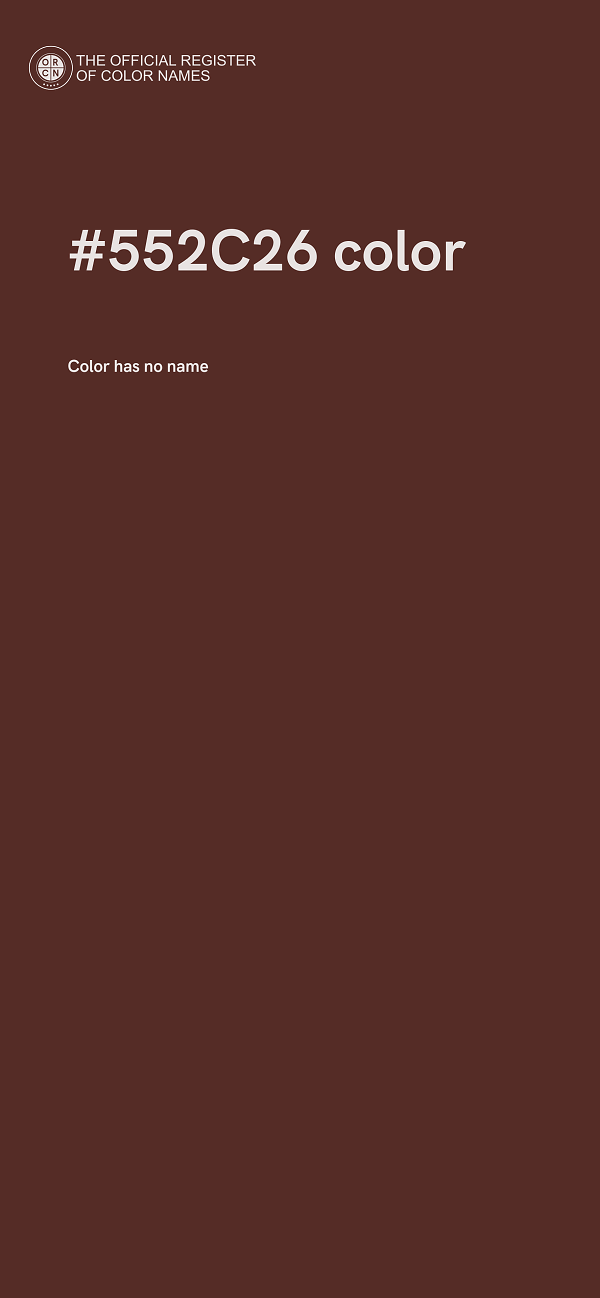 #552C26 color image