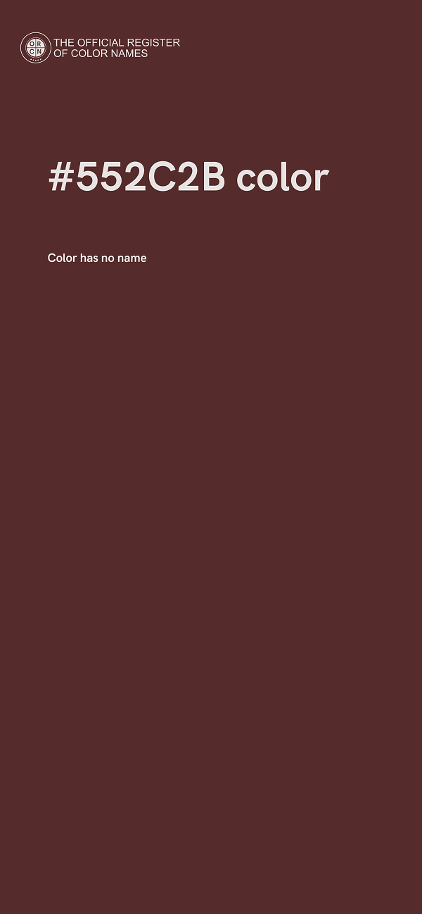 #552C2B color image