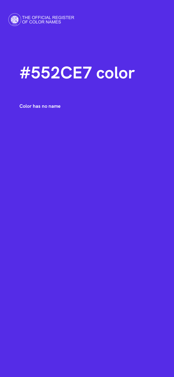 #552CE7 color image