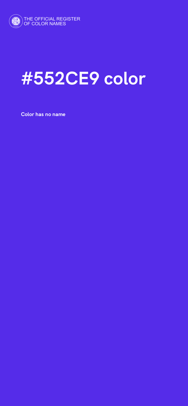 #552CE9 color image