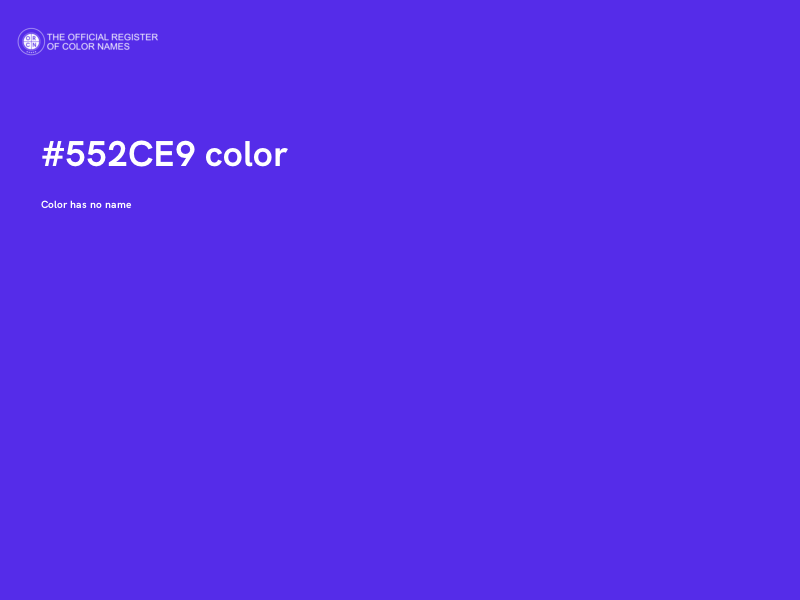 #552CE9 color image