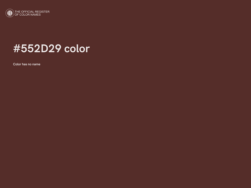 #552D29 color image
