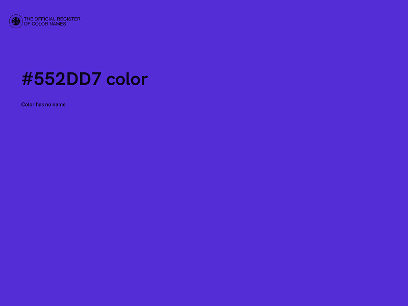 #552DD7 color image