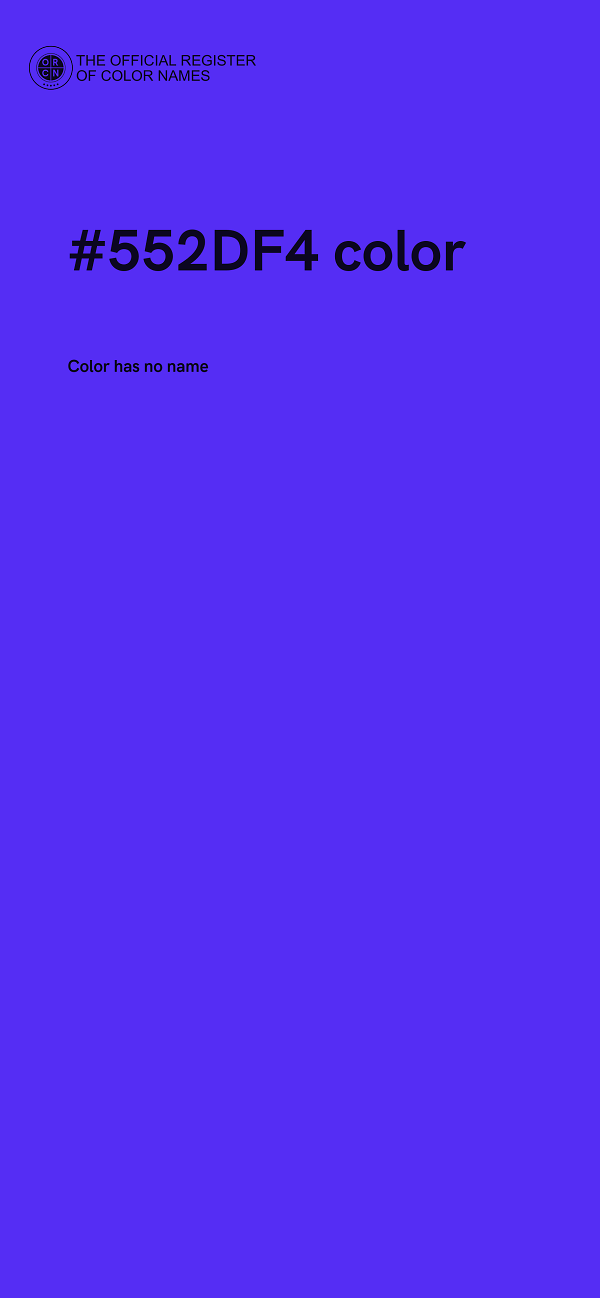 #552DF4 color image