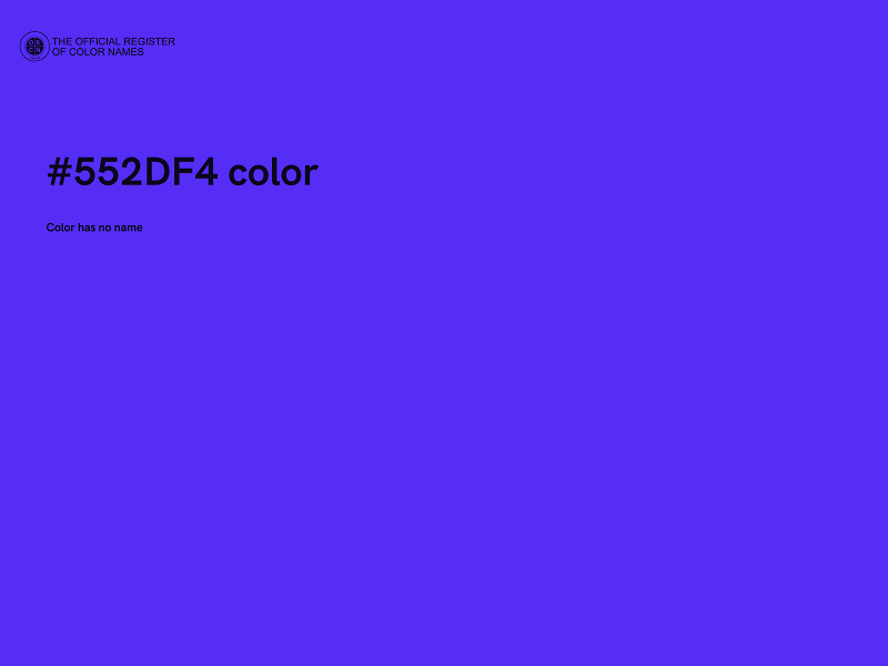 #552DF4 color image