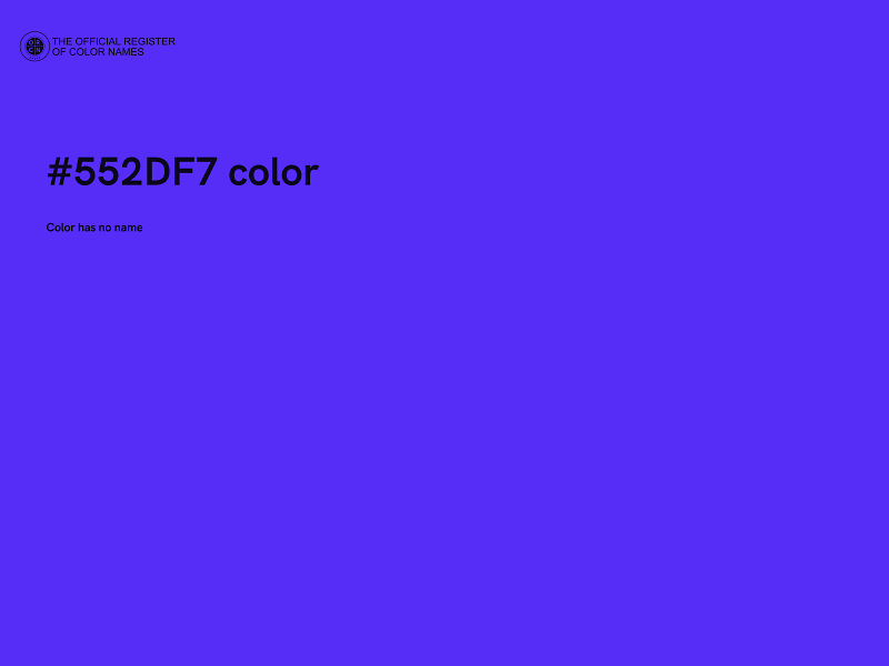 #552DF7 color image