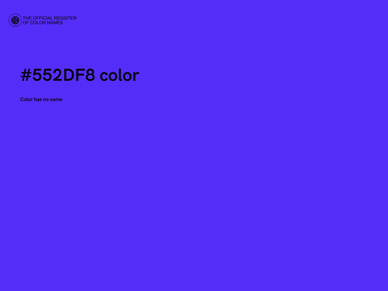 #552DF8 color image