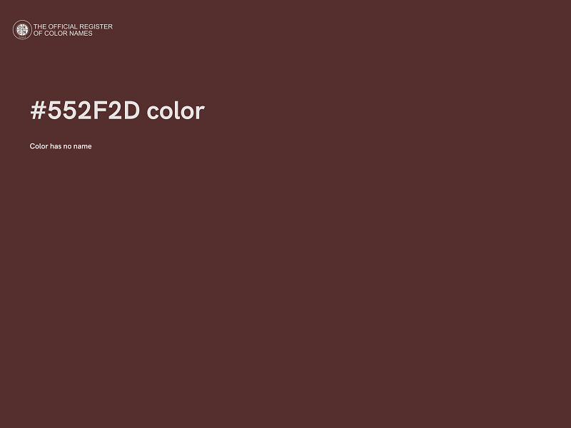 #552F2D color image