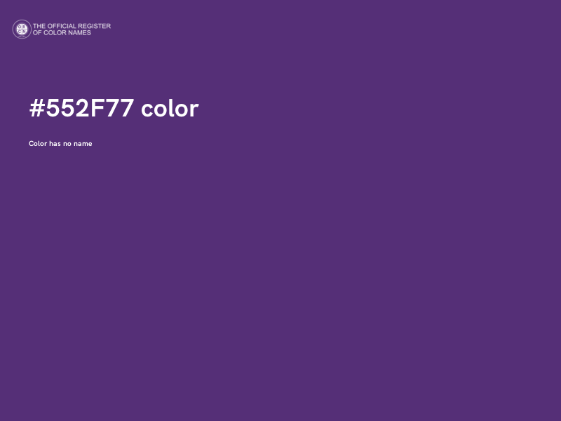#552F77 color image