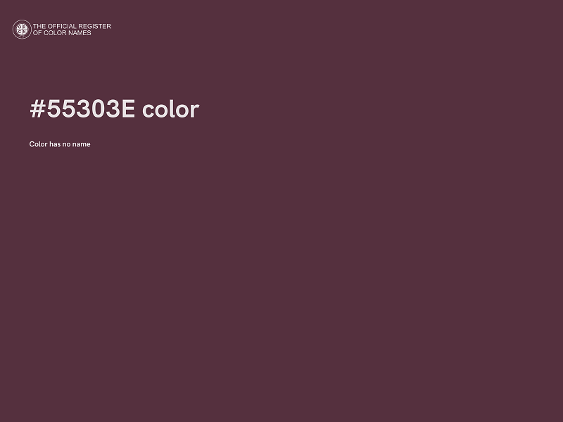 #55303E color image