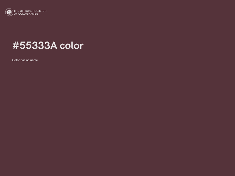 #55333A color image