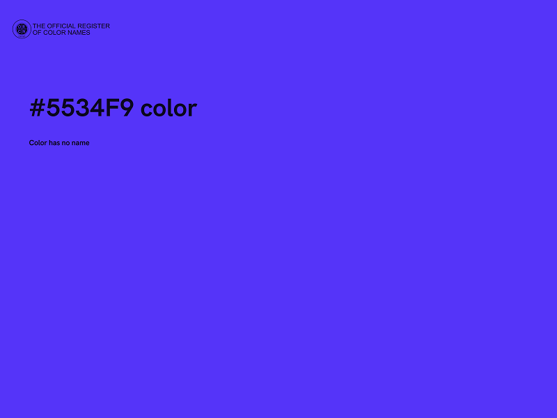 #5534F9 color image