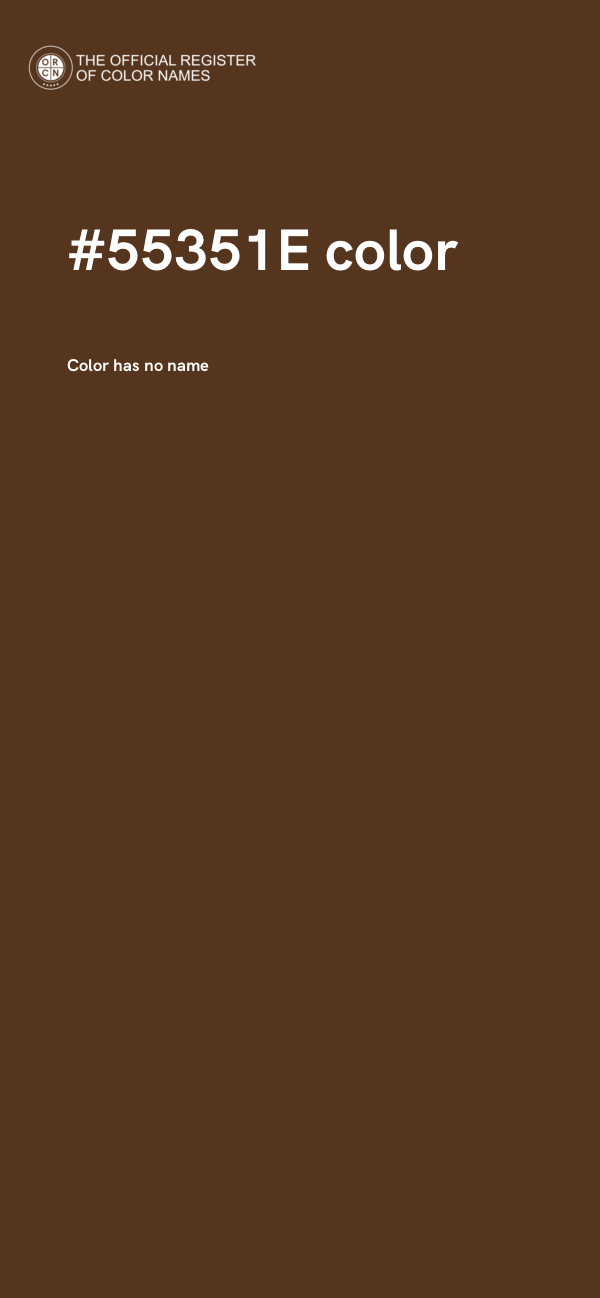 #55351E color image
