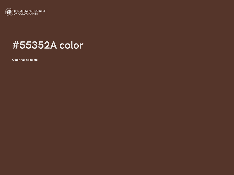 #55352A color image