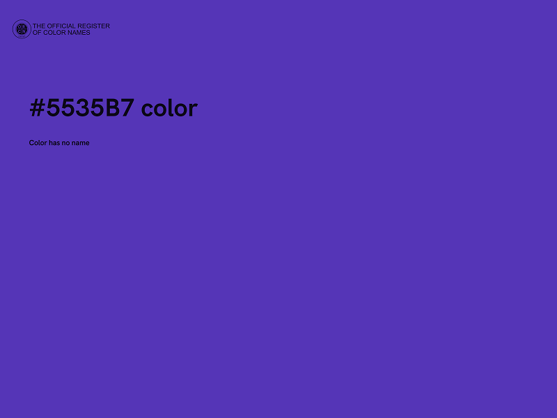 #5535B7 color image