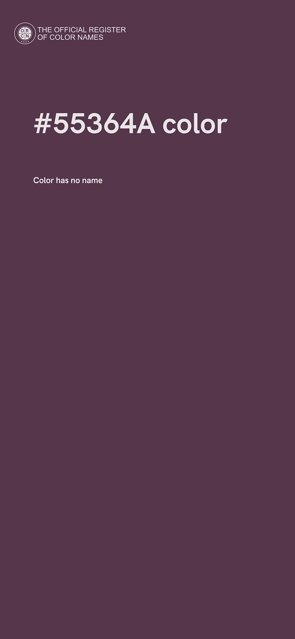 #55364A color image