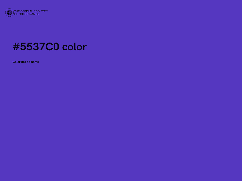 #5537C0 color image