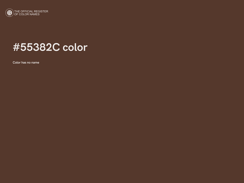 #55382C color image