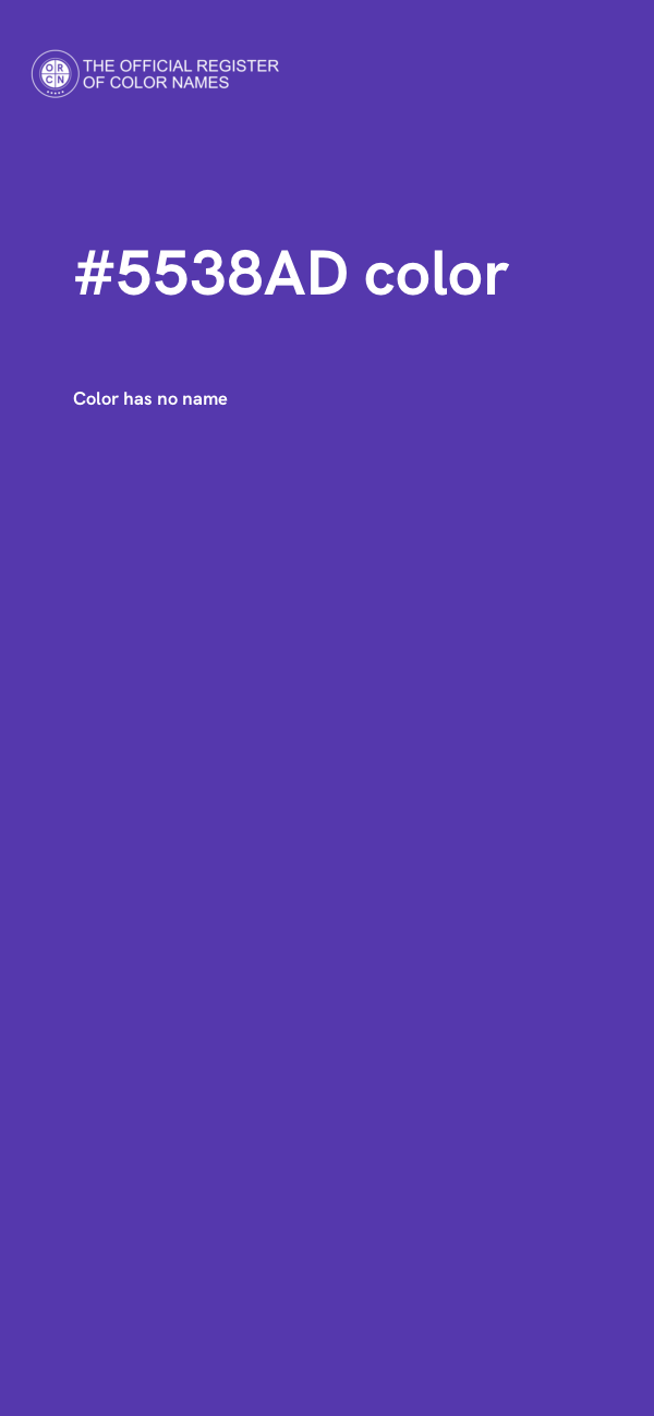 #5538AD color image