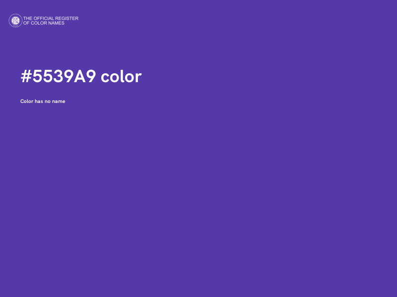 #5539A9 color image