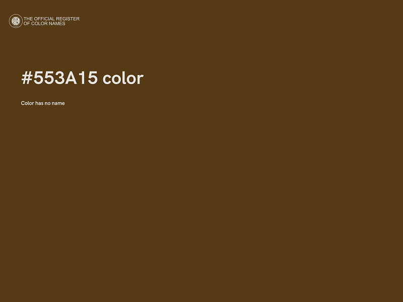 #553A15 color image