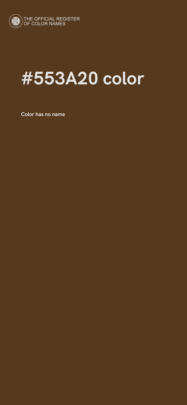 #553A20 color image