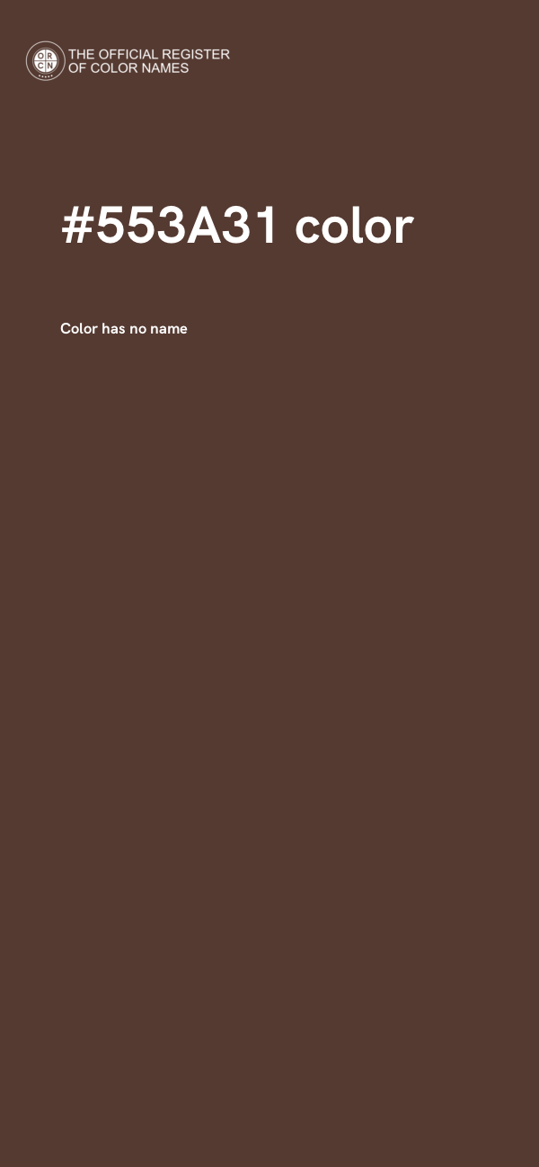 #553A31 color image