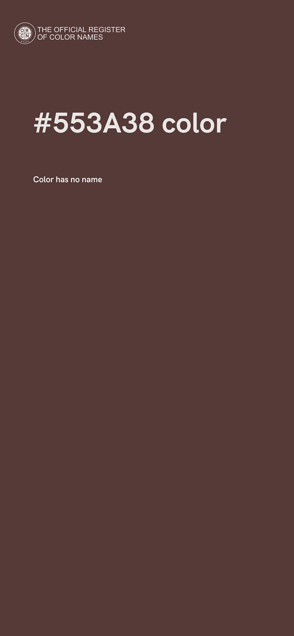 #553A38 color image