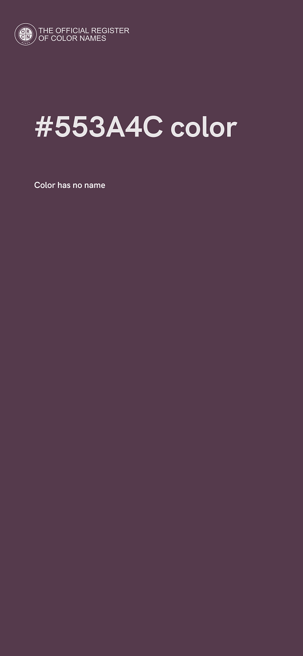 #553A4C color image