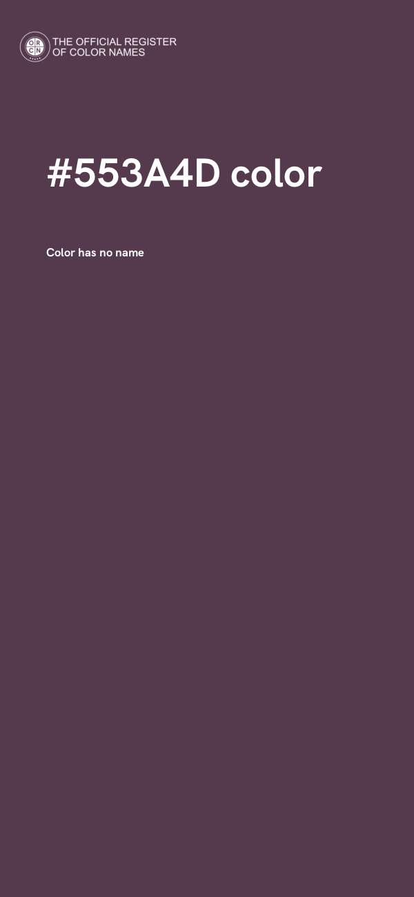 #553A4D color image