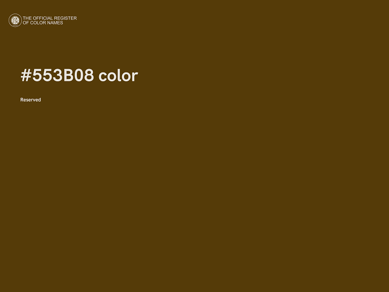 #553B08 color image