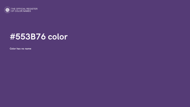 #553B76 color image