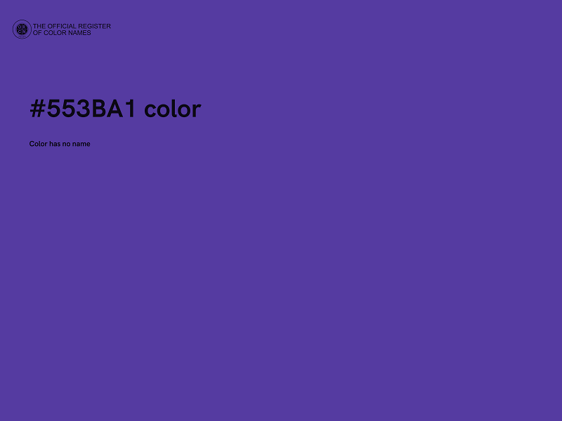 #553BA1 color image