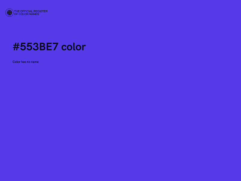 #553BE7 color image