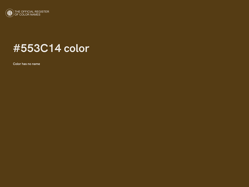 #553C14 color image