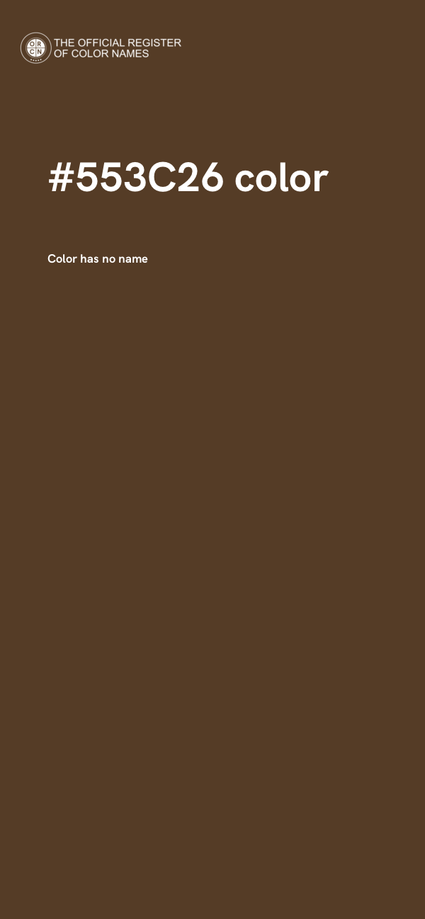 #553C26 color image