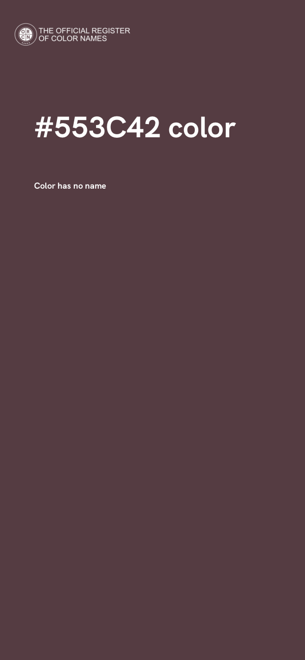 #553C42 color image