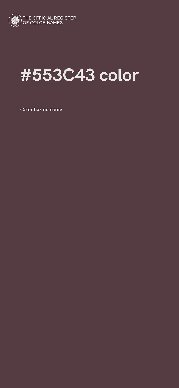 #553C43 color image