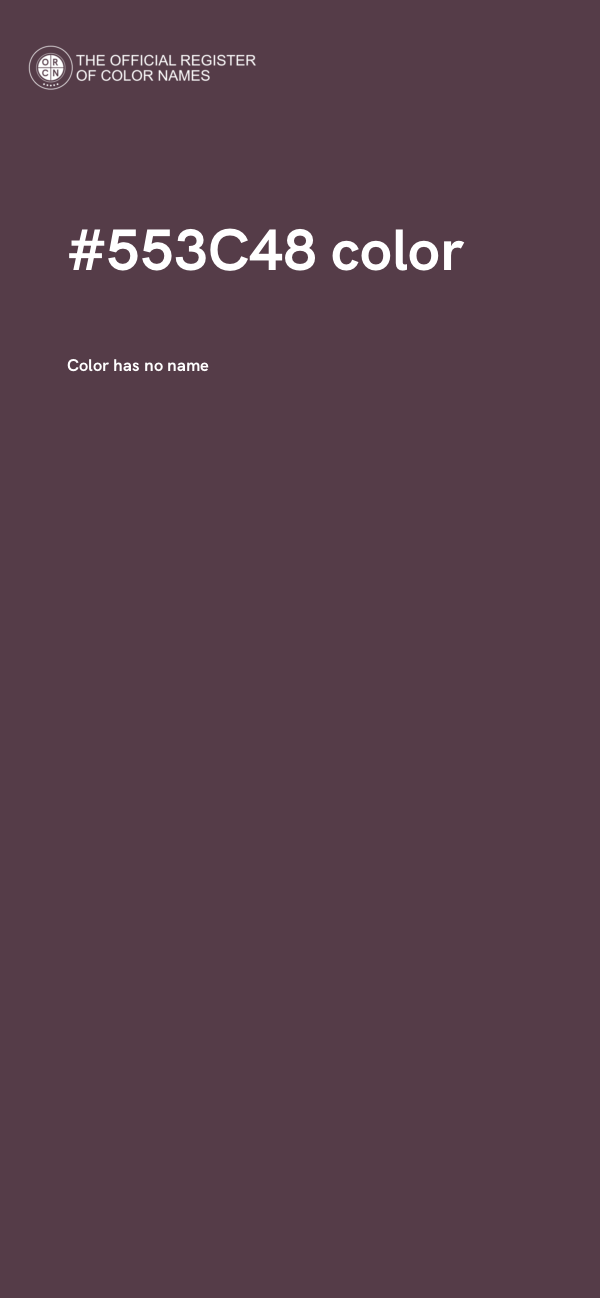 #553C48 color image