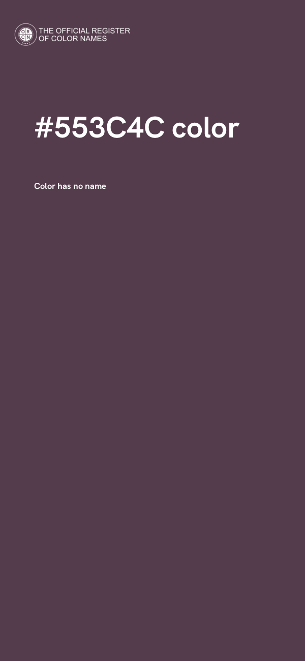 #553C4C color image